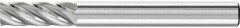 Fraise sur tige carbure cylindrique 0616 inox 6mm 6x16mm  