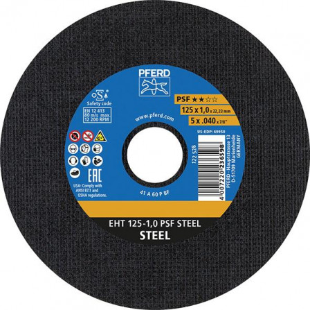 Meule à tronçonner droiteA24PPS 230x3mm 