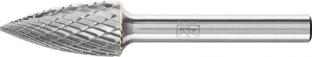 Fraise sur tige carbure forme ogive bout pointu 1230 3PLUS 6mm 12x30mm 