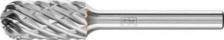 Fraise sur tige carbure forme cyl. bout arrondi 1225 STEEL 6mm 12x25mm 
