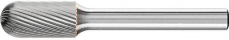 Fraise sur tige carbure forme cyl. bout arrondi 1020 5 6mm 10x20mm 