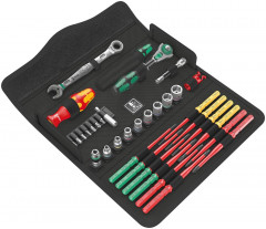Jeu d'outils W1 pouces Entretien 35 pcs. dans boîte textile 