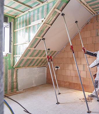 Support de plafond et de montage 27,5-91cm poignéede pompe 