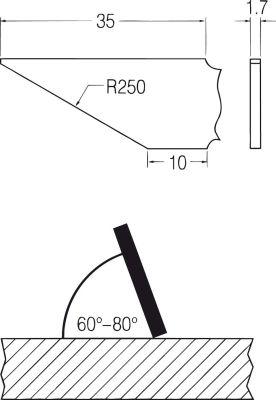 Ébavureur Keramicut I lame céramique fixe IBT