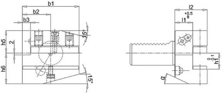 Porte-outils VDI DIN69880B2A-50x25x44