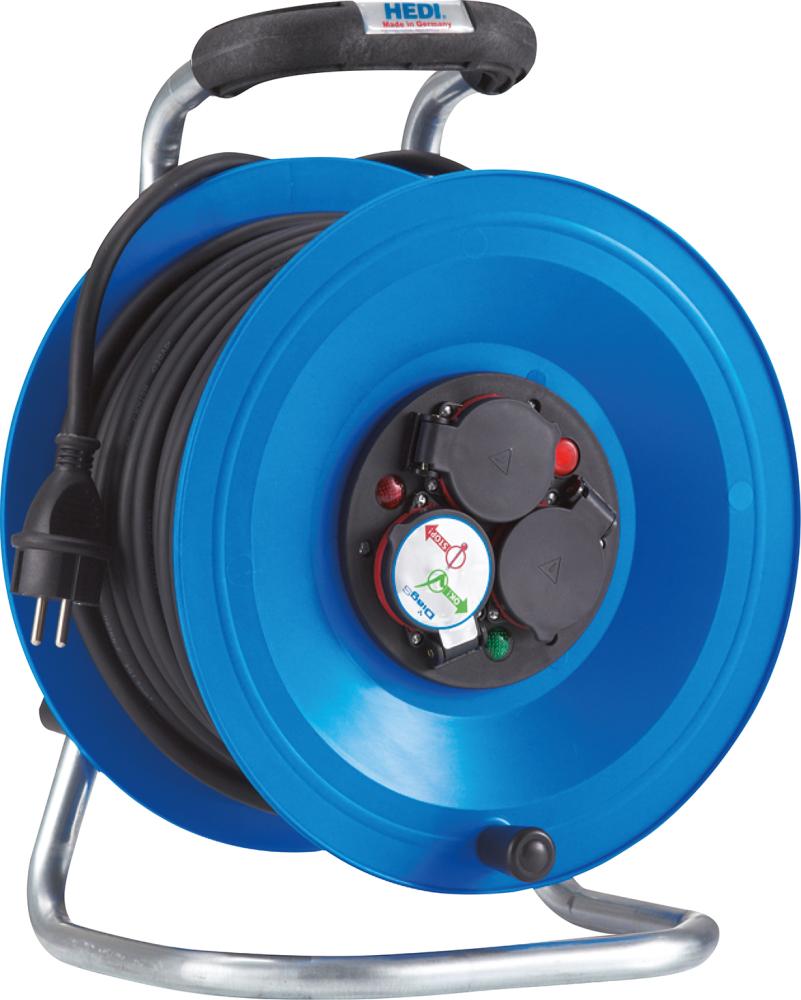 Touret en plastique, prise de type E H07RN-F 3G2,5 25m