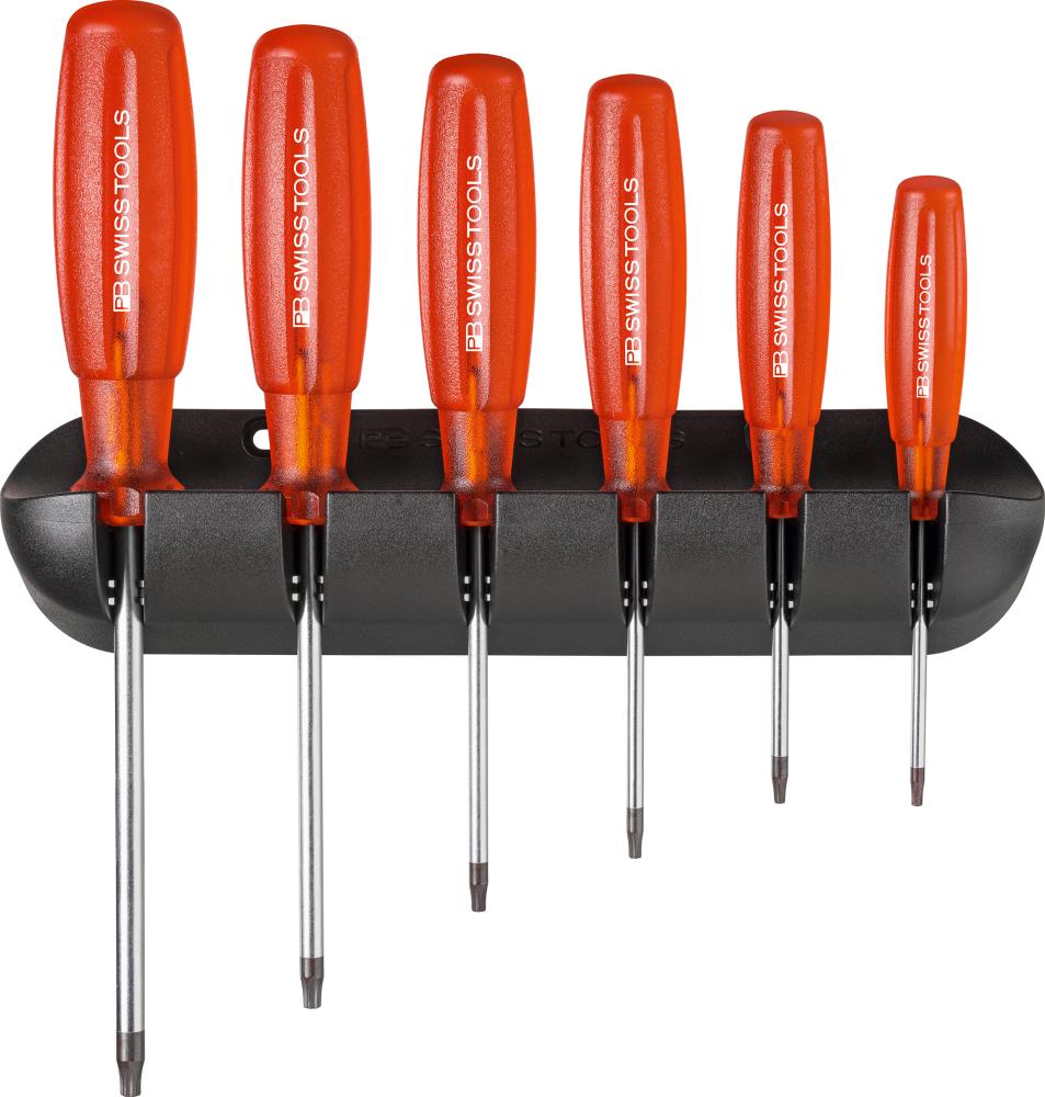 Jeu de tournevis 6 pièces, Torx dans support muralMulticraft  Tool s