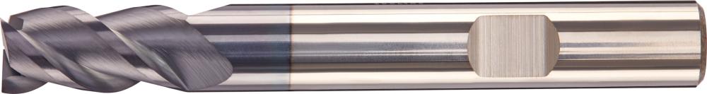Fraise longue carbure monobloc AlTiN+ D3 45° queueHB 10,0mm