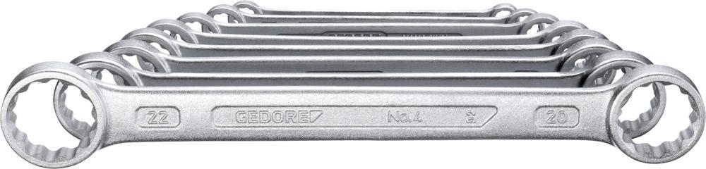 Jeu de clés polygonales doubles DIN837B 6-22mm 8 pièces 