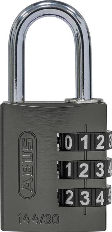 Cadenas à chiffres 144/30 titanium Lock-Tag