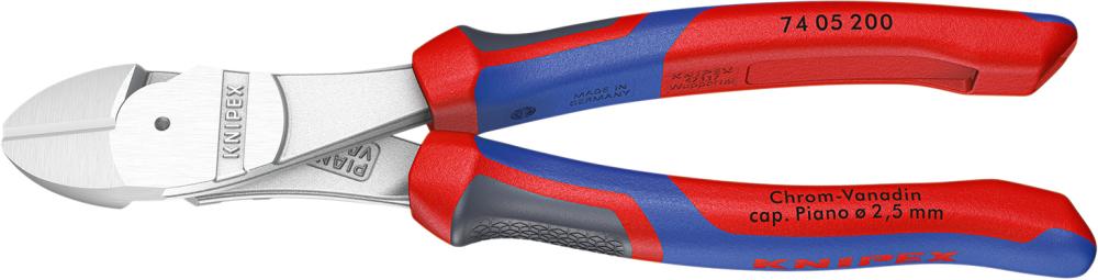 Pince coupante diagonale grande puissance chromée avec branches multicomposant 160mm 