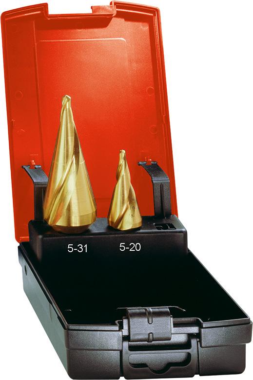 Jeu de forets perce-tôle HSS TiN 4-31mm 