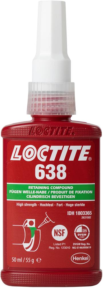 Colle à douilles et paliers LOCTITE 638 50ml