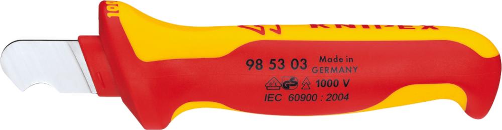 Couteau d'électricien VDEcoudé mm