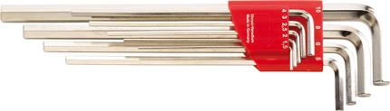Support pour clés mâles coudées longues 1,5-10x mm9 pièces