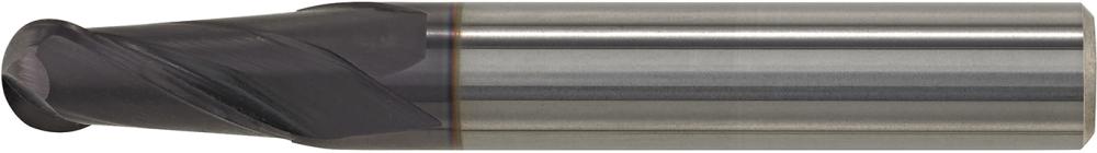 Fraise bout hémisphériqueDIN6527 carbure monobloc FIRE D2 queue HA 6mm 