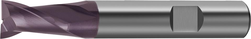 Fraise courte DIN6527 carbure monobloc TiALN D2 queue HB 3mm