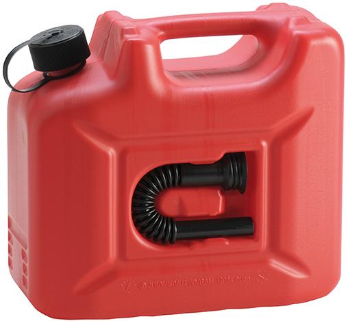 Bidon d'essence Pro plastique capacité nominale 10l rouge