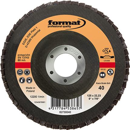 Disque à lamelles fibre de verre bombé 125mm G60
