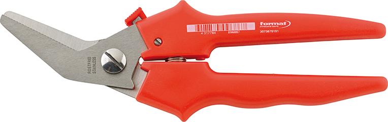 Cisaille mixte inox coudée 190mm
