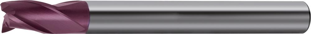 Fraise courte DIN6527 carbure monobloc TiALN D3 8mm