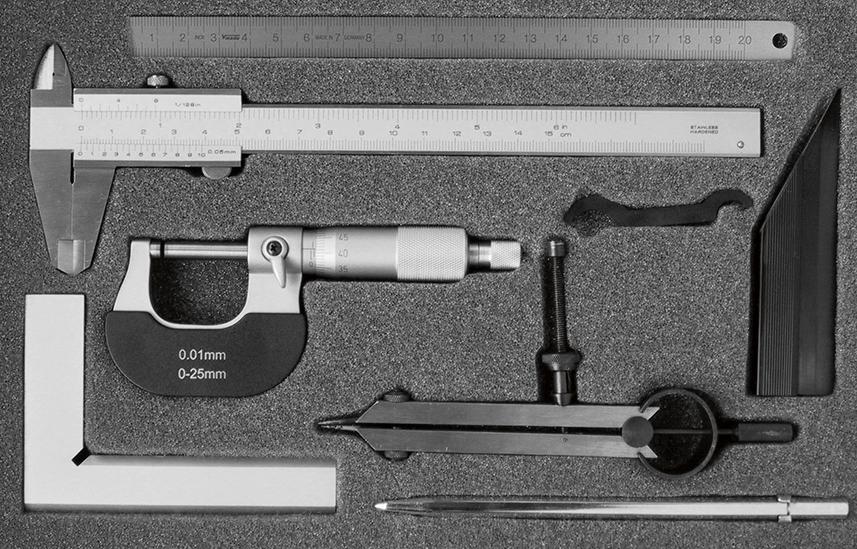 Jeu de 7 instruments de mesure