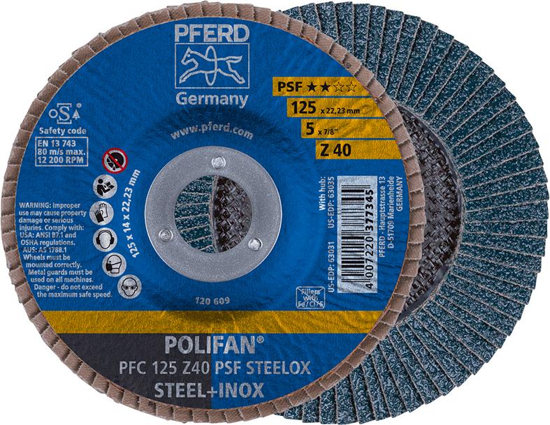 Disque à lamelles Z 40PSFdroit 125mm G40