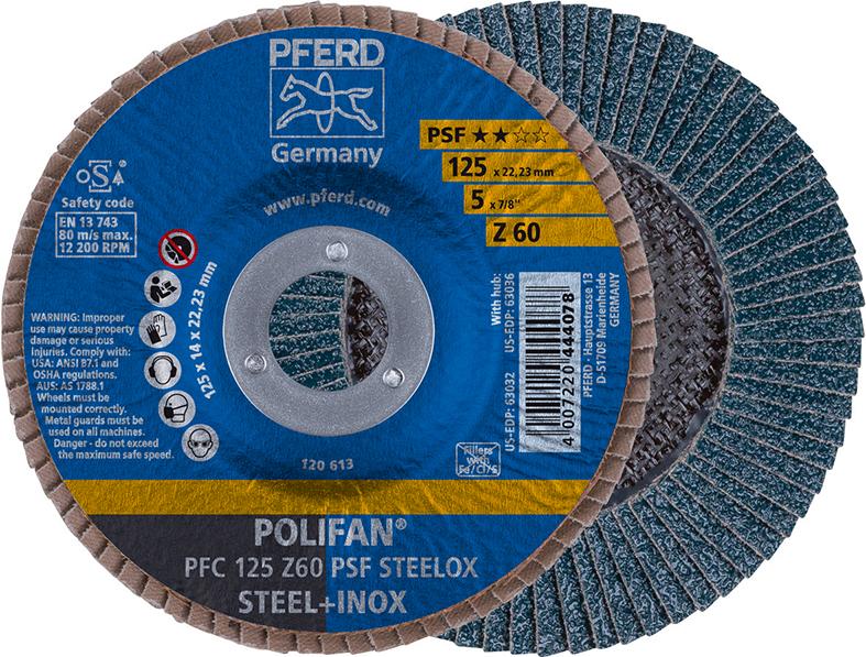 Disque à lamelles Z 60PSFdroit 125mm G60