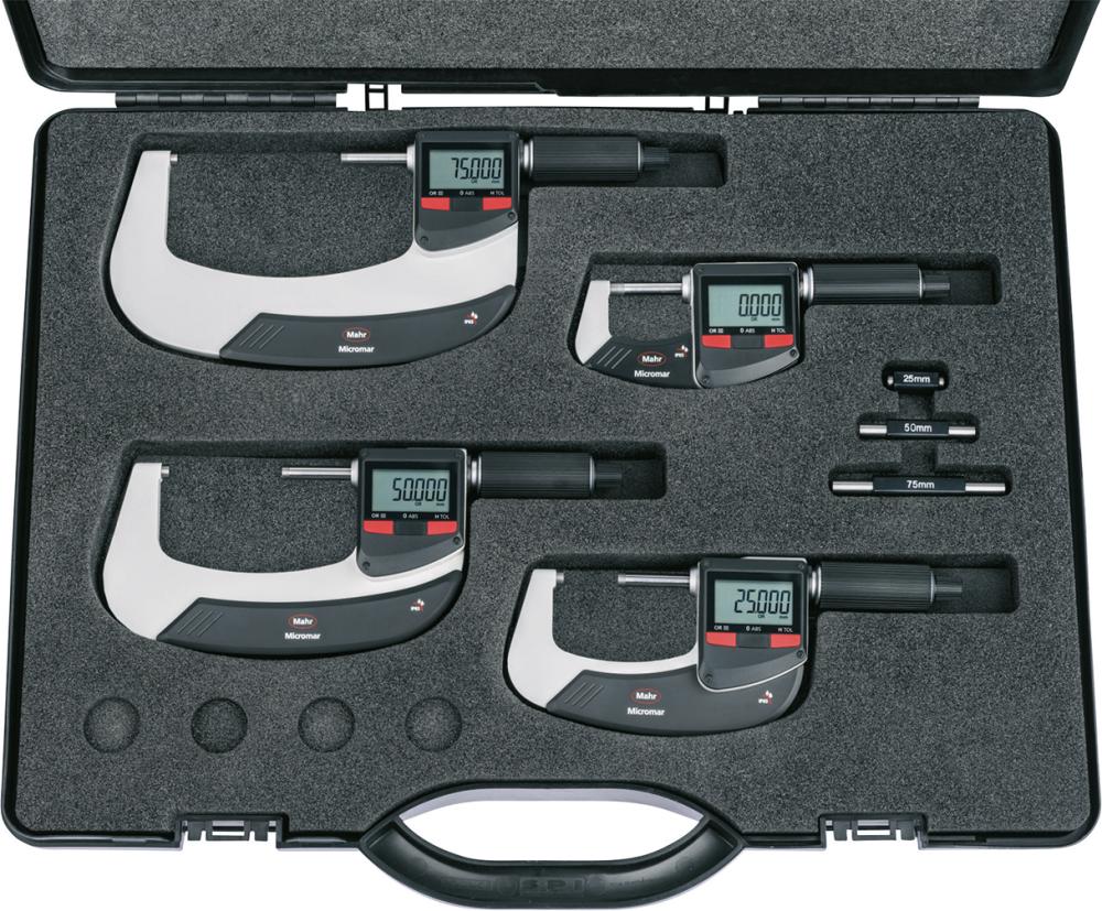 Jeu de micromètres IP65 numérique 0-100mm