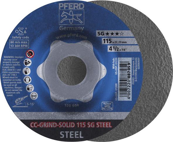 Meule CC-Grind Solid SG STEEL 115mm