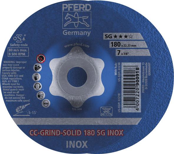 Meule CC-Grind Solid INOX180mm