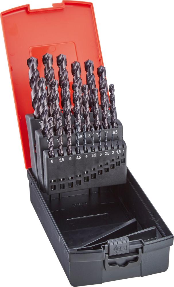 Jeu de forets hélicoïdauxDIN338 HSSE TiALN type N 1-10mm 