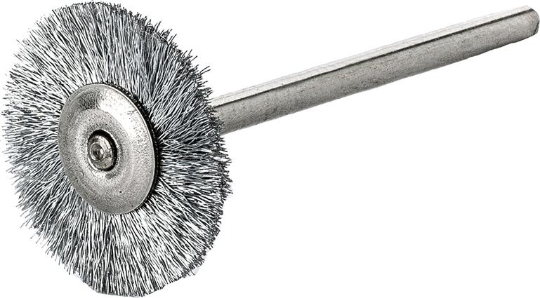 Brosse ronde min. métal ond. 22x0,1mm