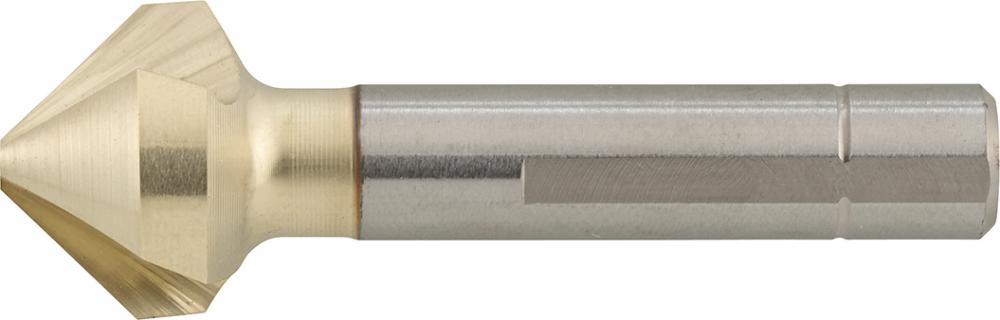 Jeu de fraises coniques DUO DIN335 HSSE forme C 90° queue à 3 méplats à pasvariable 19mm 