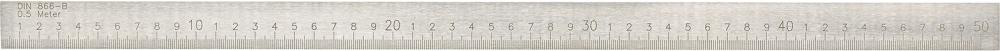 Règle graduée forme B 500x25x5mm