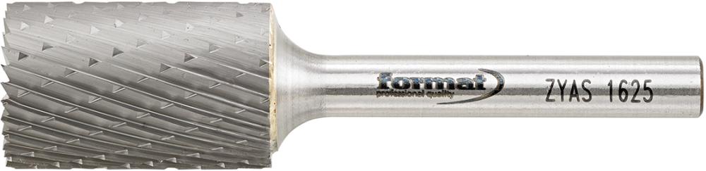 Fraise sur tige carbure cylindrique avec denture frontale 1625 C 6mm 16x25mm 