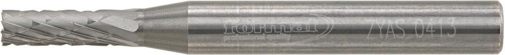 Fraise sur tige carbure cylindrique avec denture frontale 0413 C 6mm 4x13mm