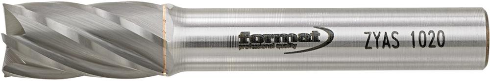 Fraise sur tige carbure cylindrique avec denture frontale 1020 alu 6mm 10x20mm 