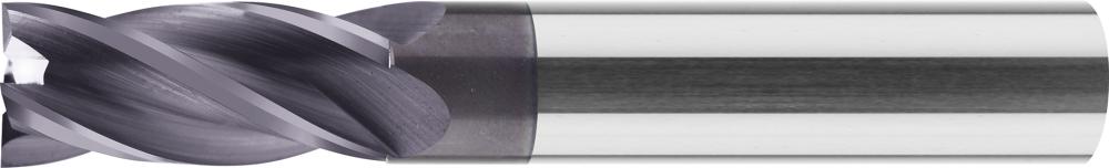 Fraise carbure monobloc courte DIN6527 TiAlN D4 queue HB 14mm 