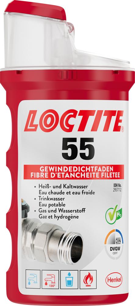 LOCTITE 55 160M DE/FR Fibre d'étanchéité pour raccords filetés
