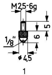 Touche de mesure carbure type 1/Standard