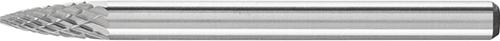 Mini-fraise sur tige carbure forme ogive bout pointu 0307 4 3mm 3x7mm
