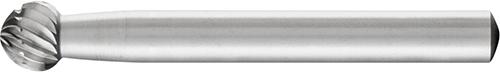 Fraise sur tige HSS formesphérique F 0807 3 6mm 8 x7mm