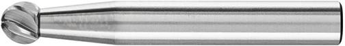 Fraise sur tige carbure forme sphérique 0605 inox 6mm 6x5,4mm