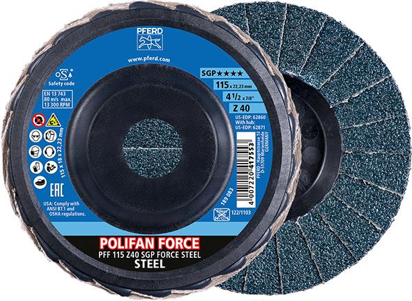 Disque à lamelles FORCE SGP STEEL 115 mm D 40 