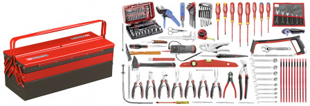 Sélection électronique 120 outils - boîte à outils métal
