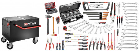 Sélection maintenance industrielle 147 outils - servante-coffre