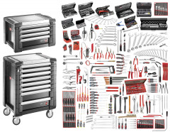 Sélection maintenance industrielle 528 outils - servante 8 tiroirs et coffre