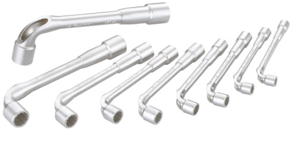 CLE A PIPE DEBOUCHEE 6/12 PANS EN MM - JEU DE 9
