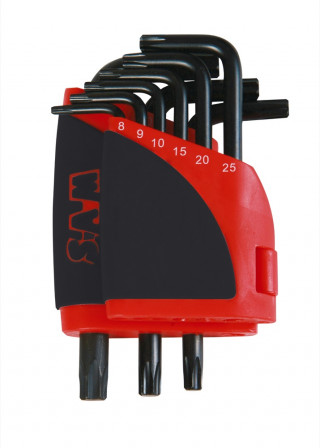 RATELIER 9 CLES MALES COURTES TORX T8 A T40